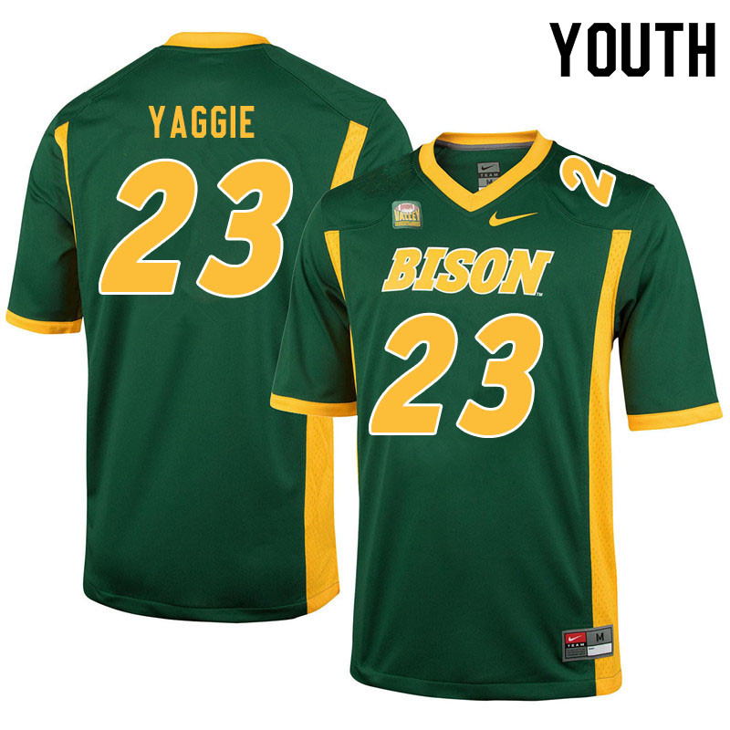 Youth #23 Carson Yaggie North Dakota State Bison College Football Jerseys Sale-Green